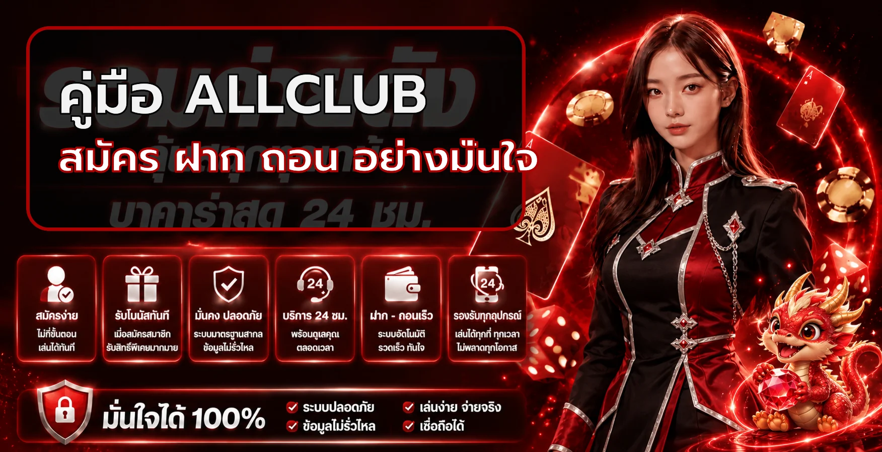 ALLCLUB สมัคร ฝาก ถอน | คู่มือตรวจรายการ